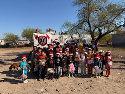 Rescate Múzquiz celebra novena Navidad de Alegría para pequeños