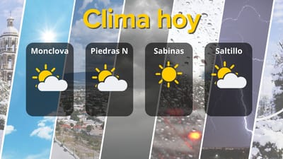 Condiciones climáticas en Coahuila para hoy 16 de enero: sol y nubes