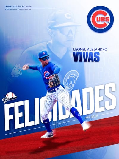 Cubs firman al tercera base mexicano Leónel Vivas