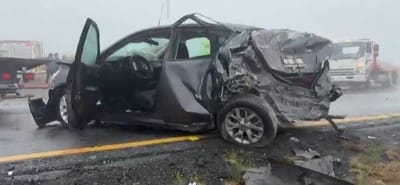 Múltiples accidentes paralizan la carretera Los Chorros en Arteaga
