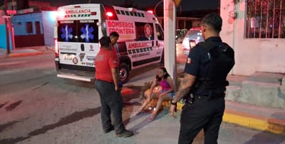 Crisis nerviosa tras choque en cruce de la colonia Borja