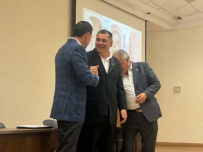 Toma de protesta de director de la EBURR en San Juan de Sabinas