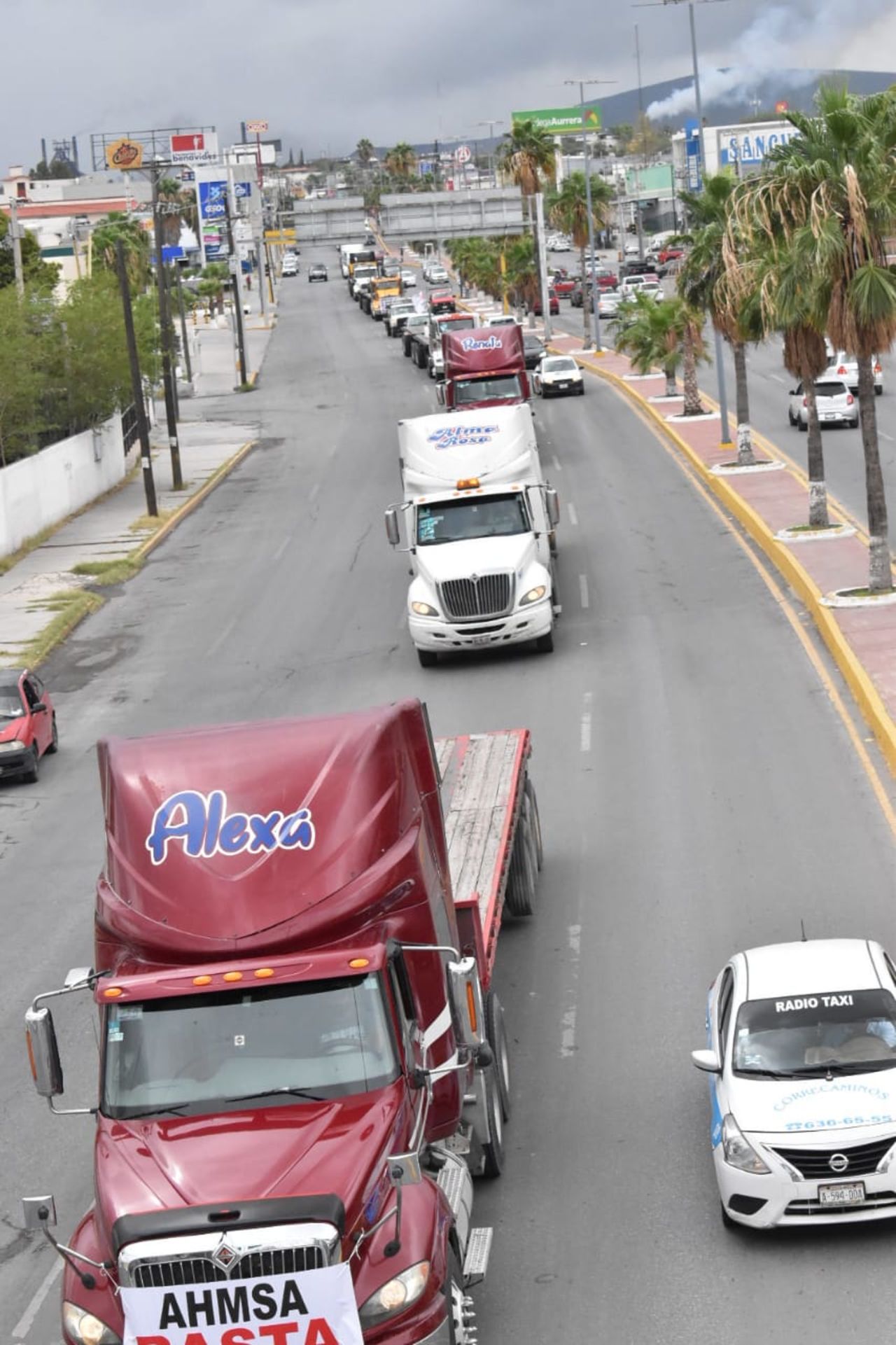 La protesta pertenece a la CANACAR.