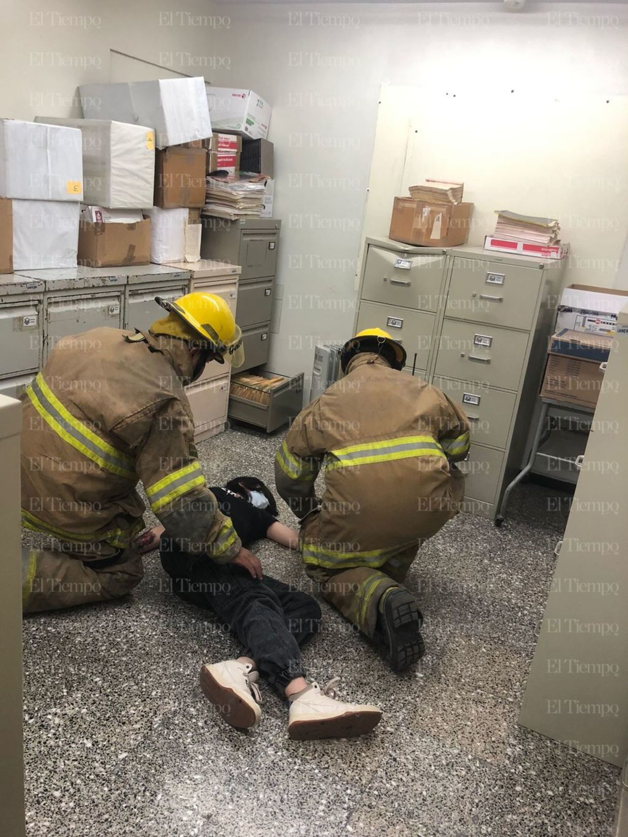 Simulacro de incendio en UANE