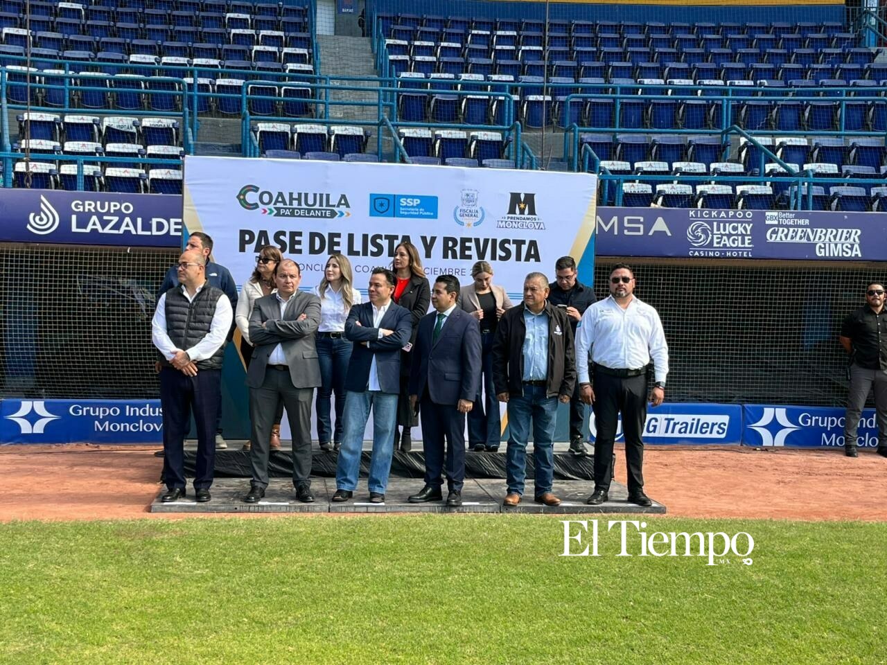 Monclova fortalece estrategia regional con Pase de Lista y revista de corporaciones de seguridad 