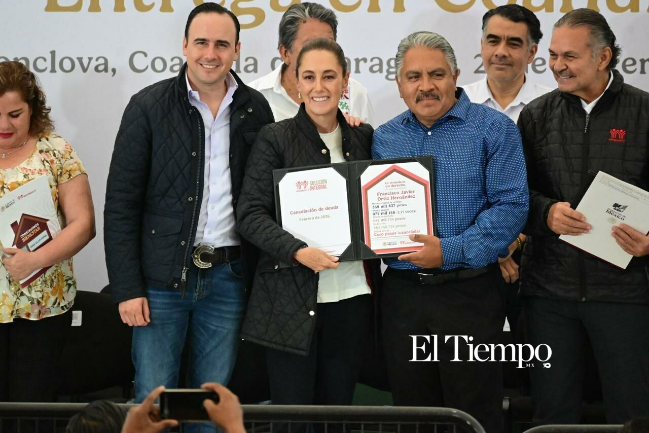 La presidenta Claudia Sheinbaum en su visita a Monclova como parte de su agenda de trabajo en Coahuila