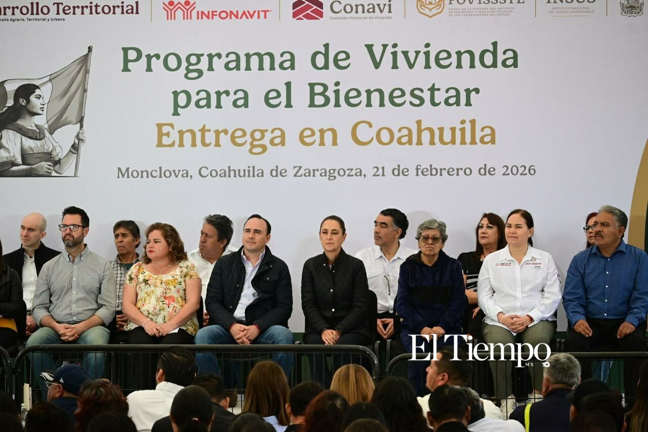 La presidenta Claudia Sheinbaum en su visita a Monclova como parte de su agenda de trabajo en Coahuila