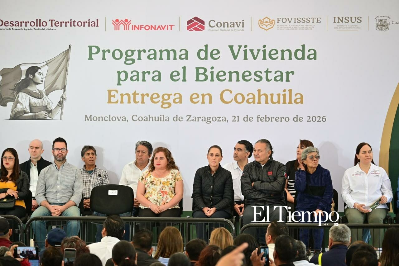 La presidenta Claudia Sheinbaum en su visita a Monclova como parte de su agenda de trabajo en Coahuila