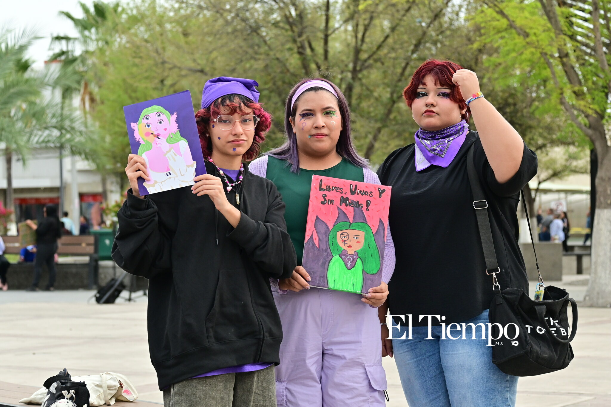 Mujeres de Monclova se concentran por igualdad y justicia