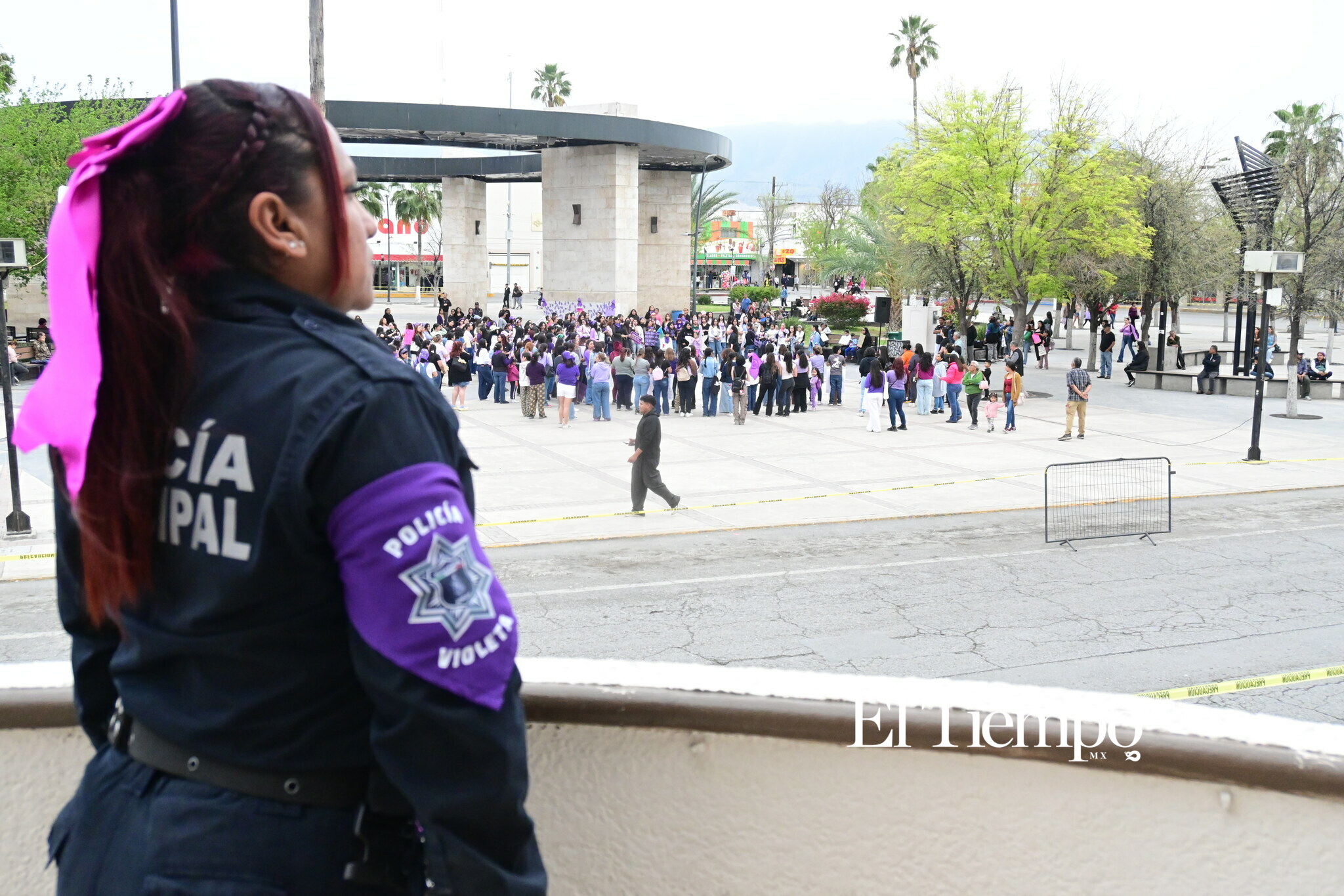 Mujeres de Monclova se concentran por igualdad y justicia