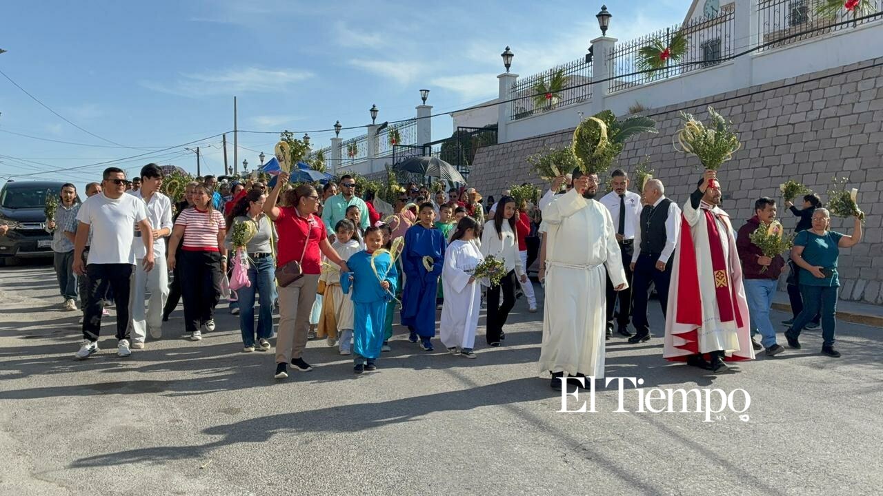 Arranca Semana Santa con misa y procesión en Monclova