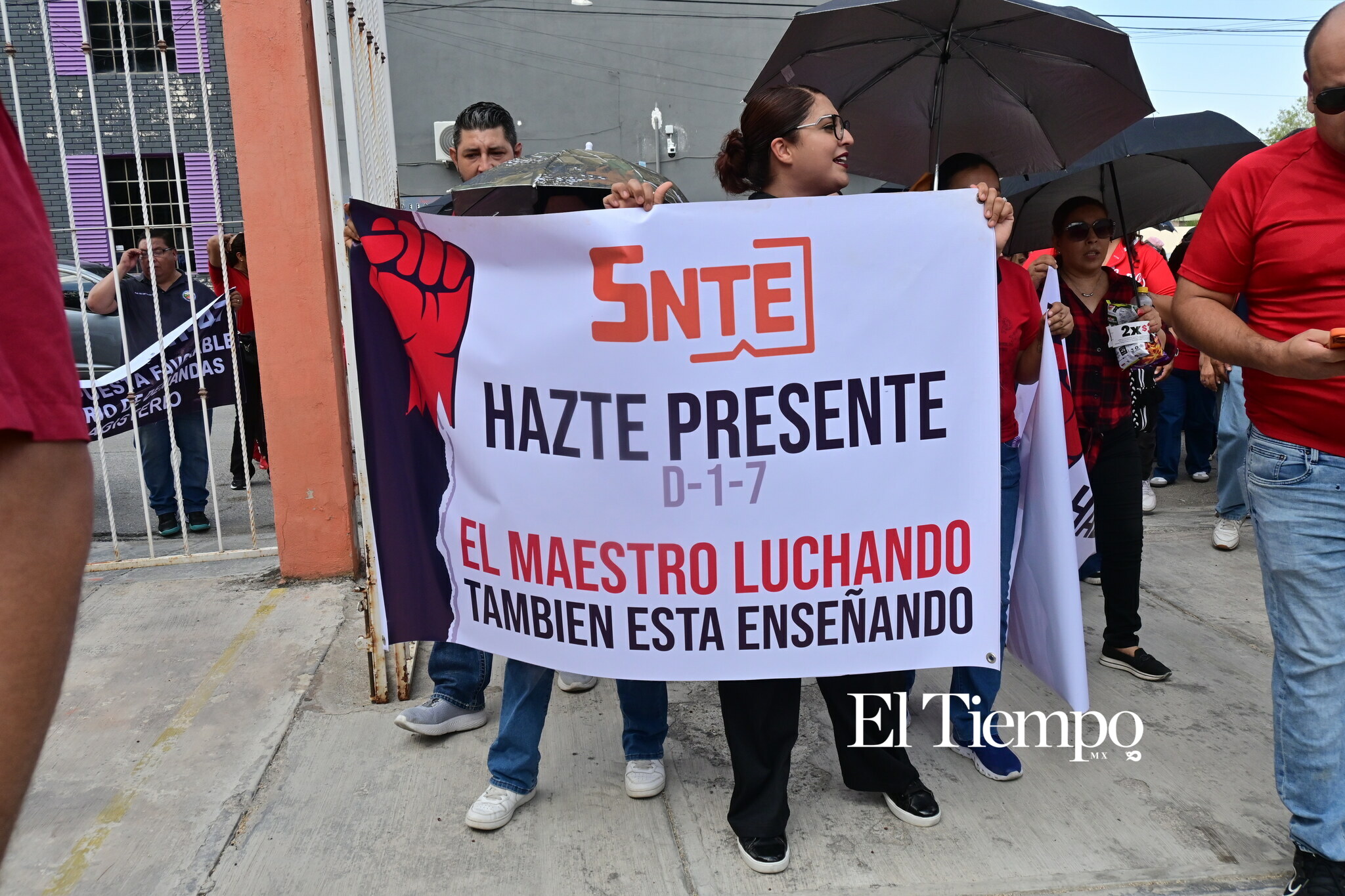 Manifestación pacifica de maestros