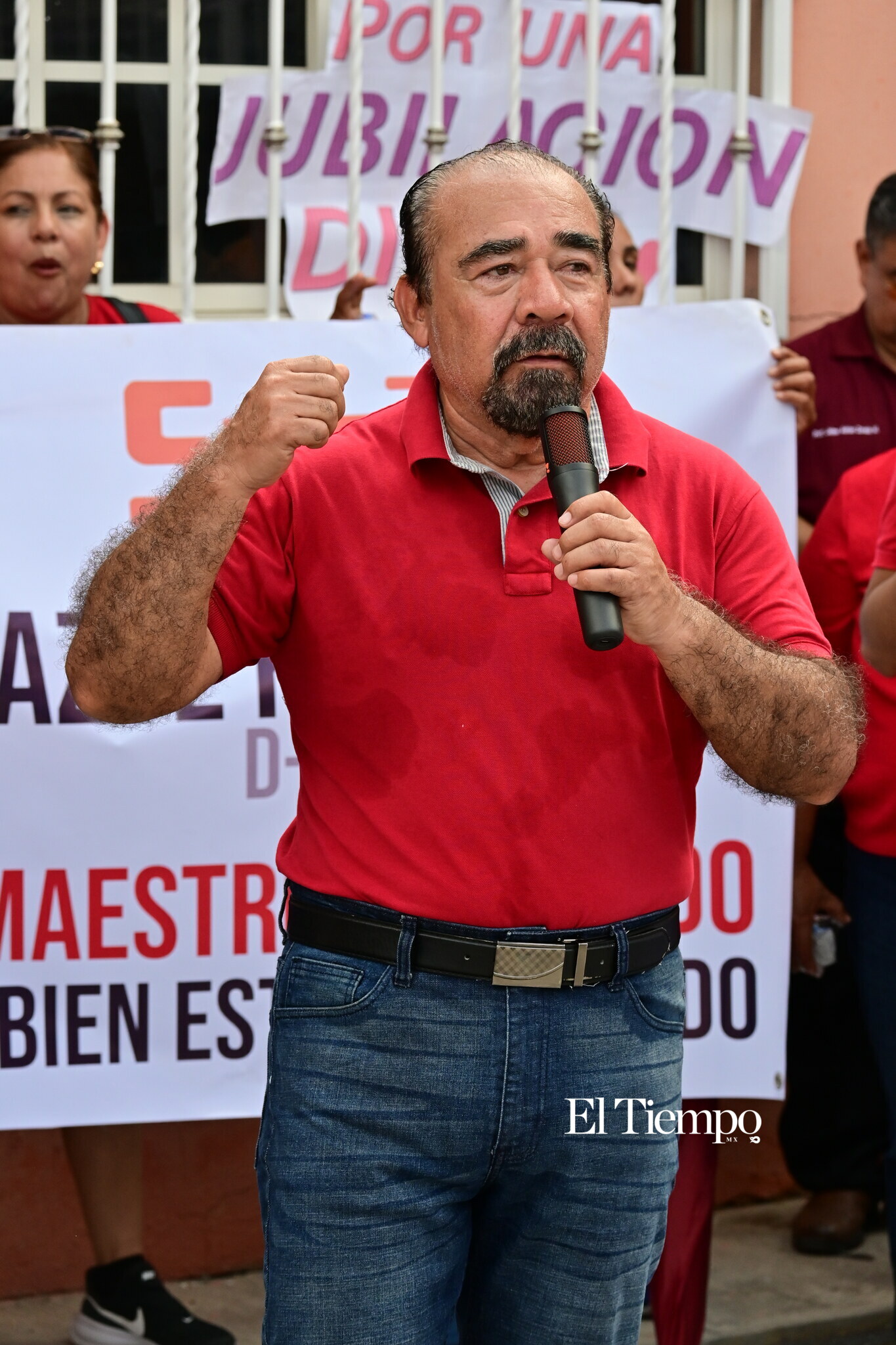 Manifestación pacifica de maestros