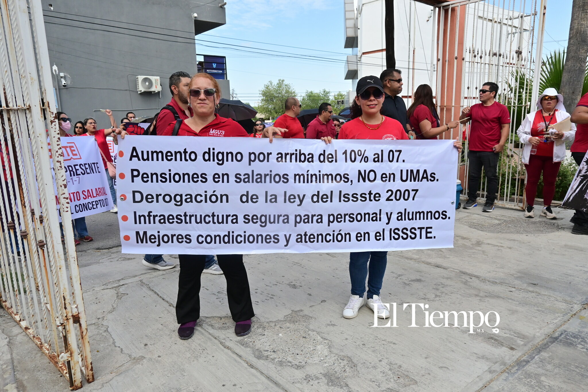 Manifestación pacifica de maestros