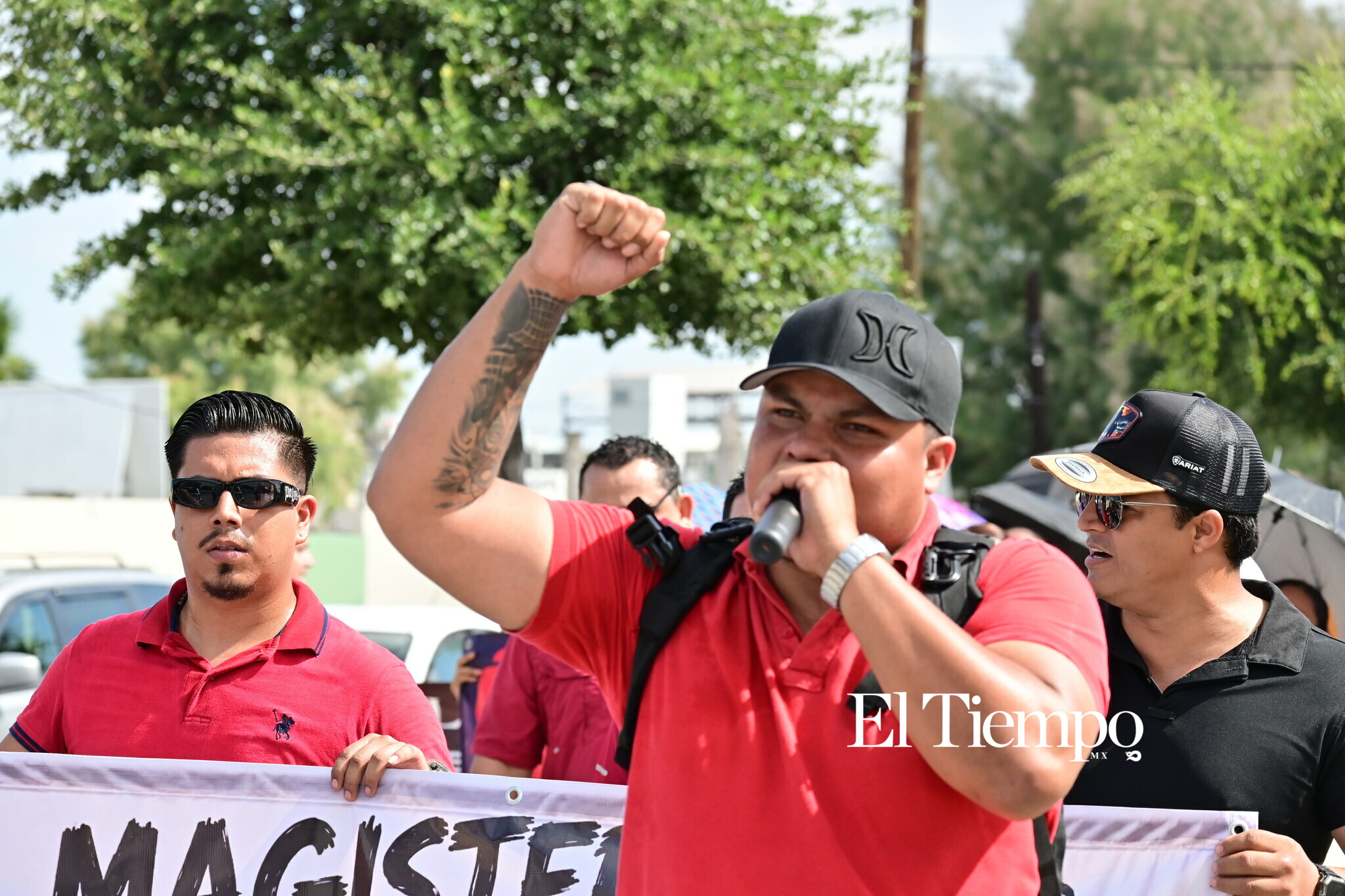 Manifestación pacifica de maestros
