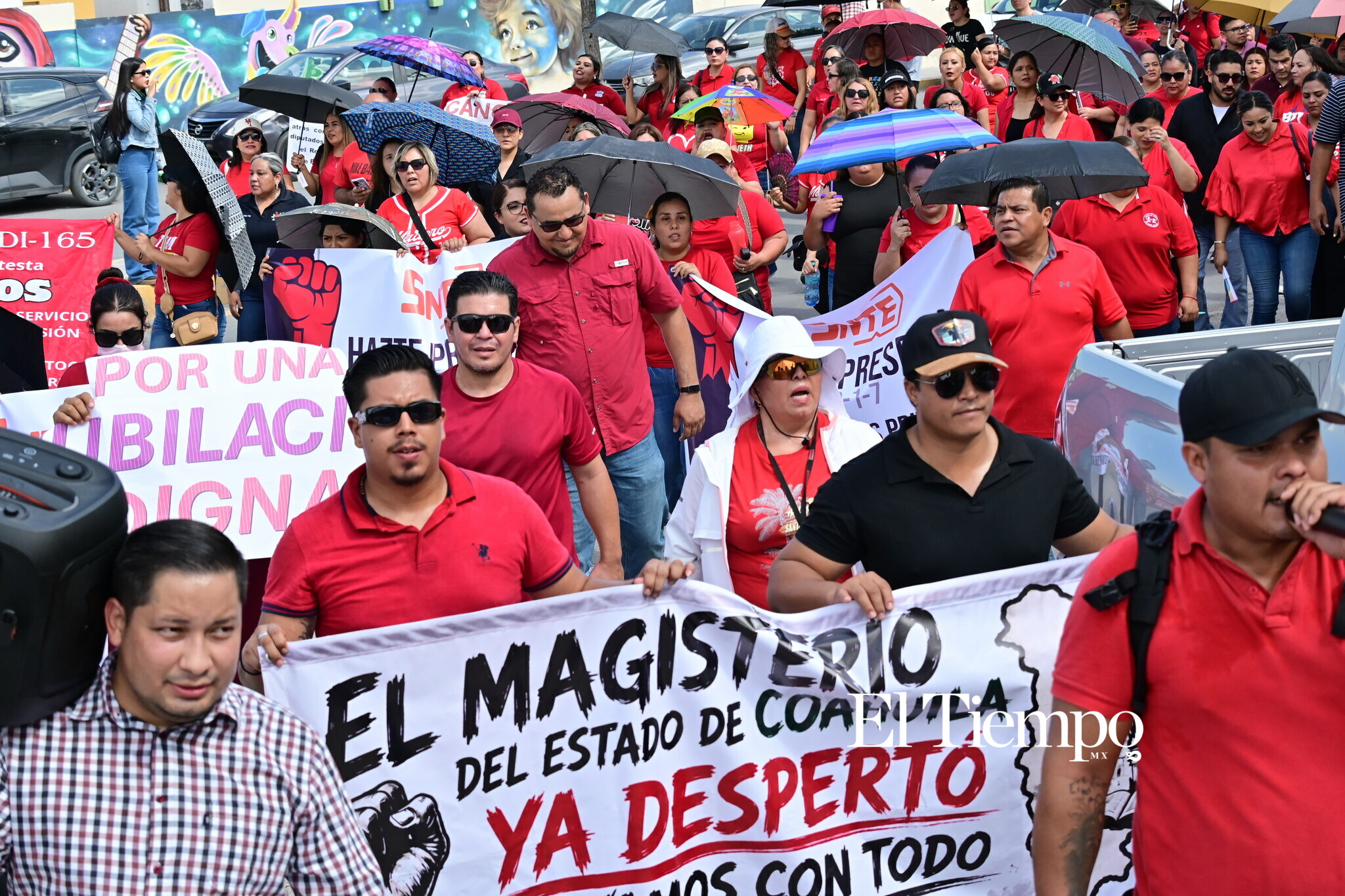 Manifestación pacifica de maestros