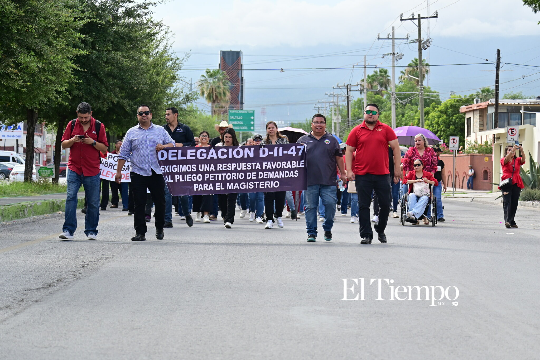 Manifestación pacifica de maestros