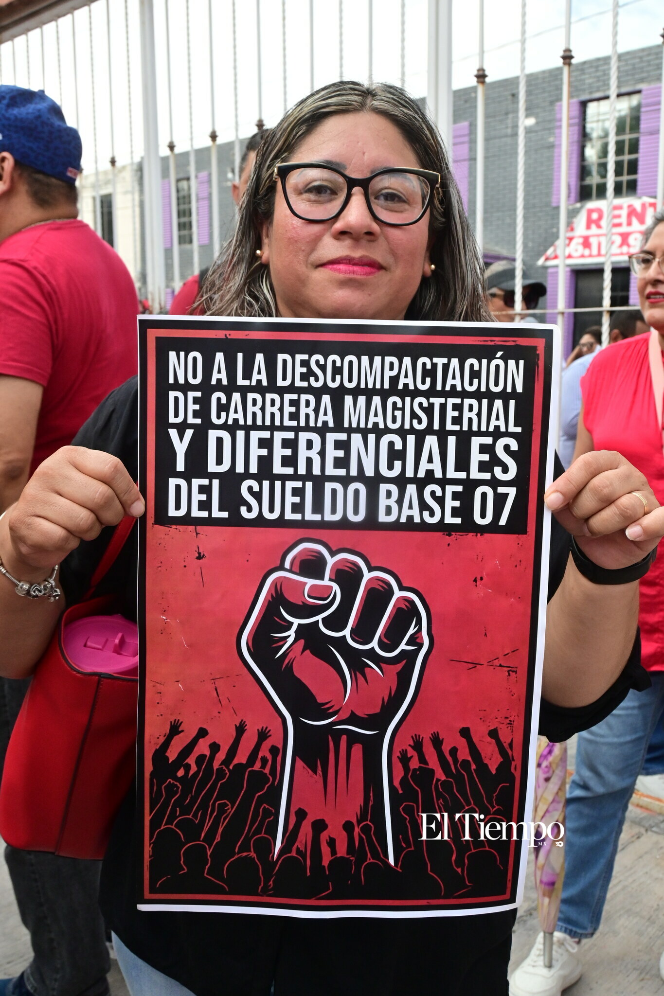 Manifestación pacifica de maestros