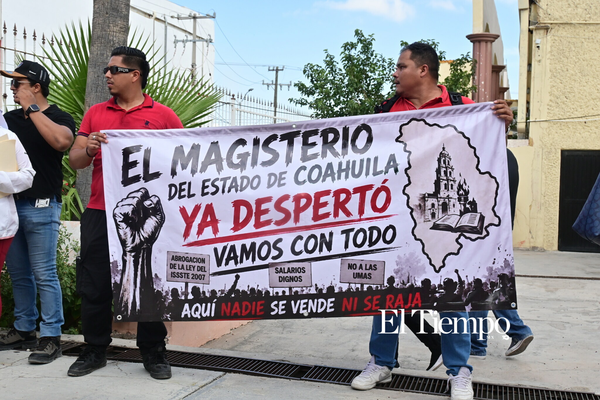 Manifestación pacifica de maestros