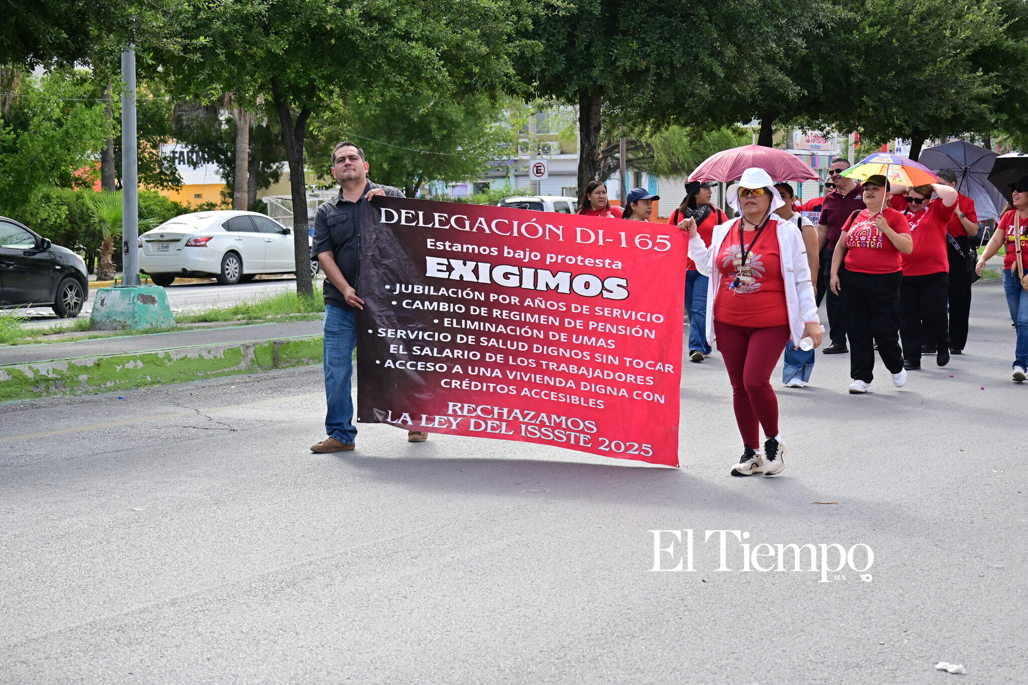 Manifestación pacifica de maestros