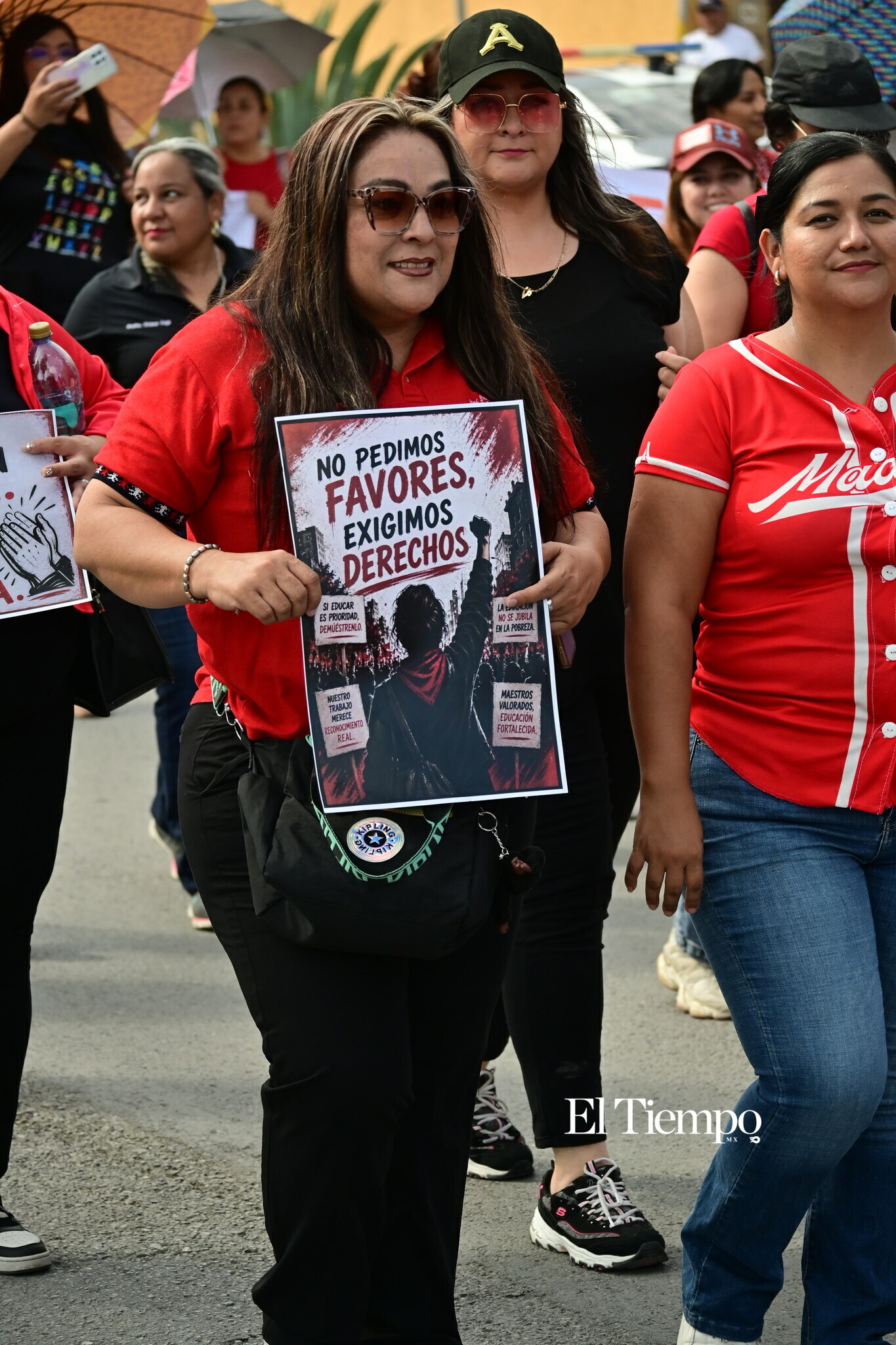 Manifestación pacifica de maestros