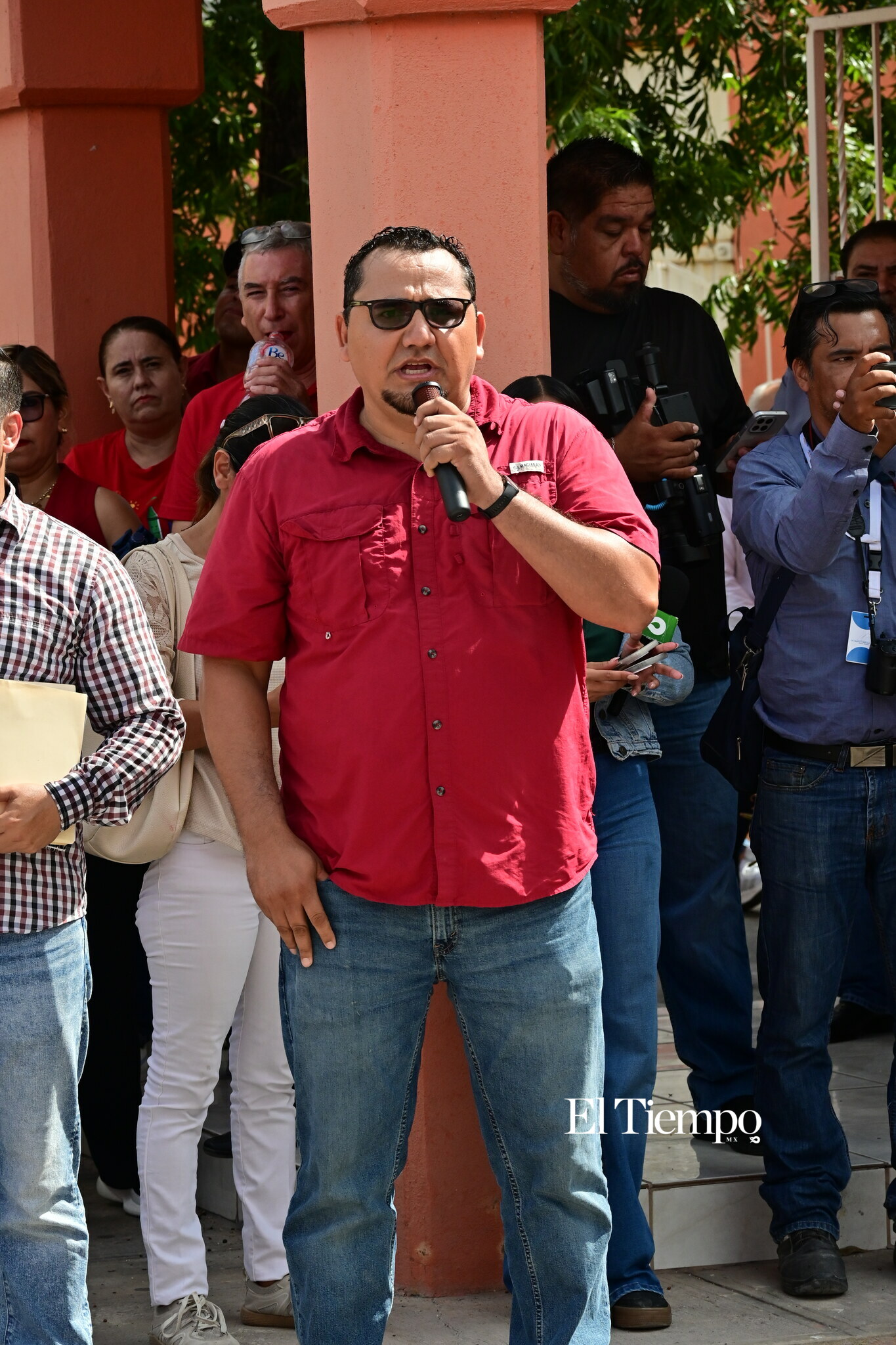 Manifestación pacifica de maestros