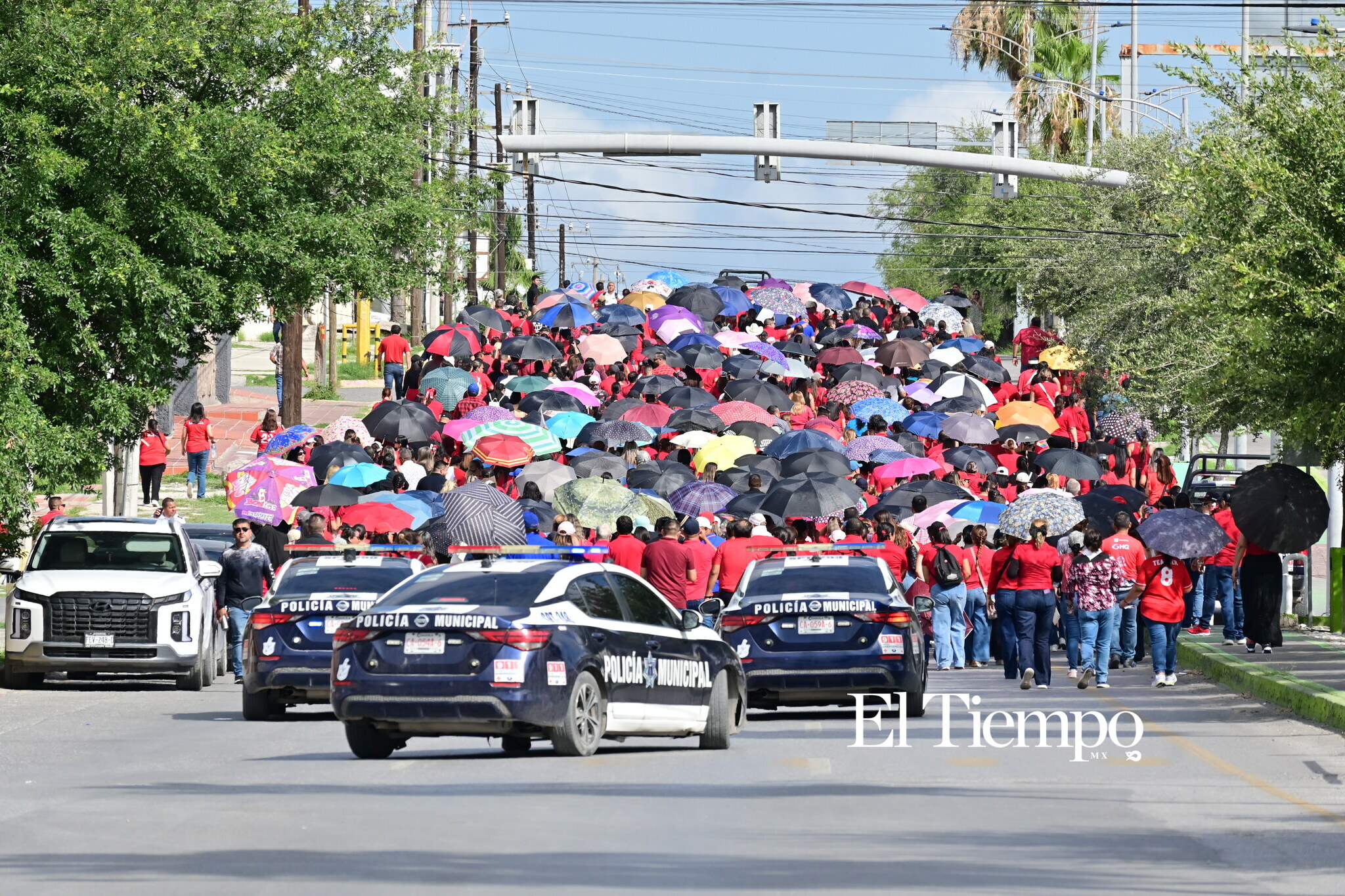 Manifestación pacifica de maestros