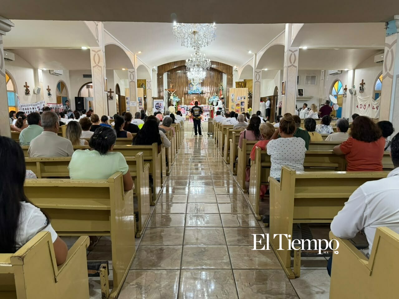 💢Obispo Hilario González, imparte misa en la parroquia del Verbo Encarnado de ciudad Frontera