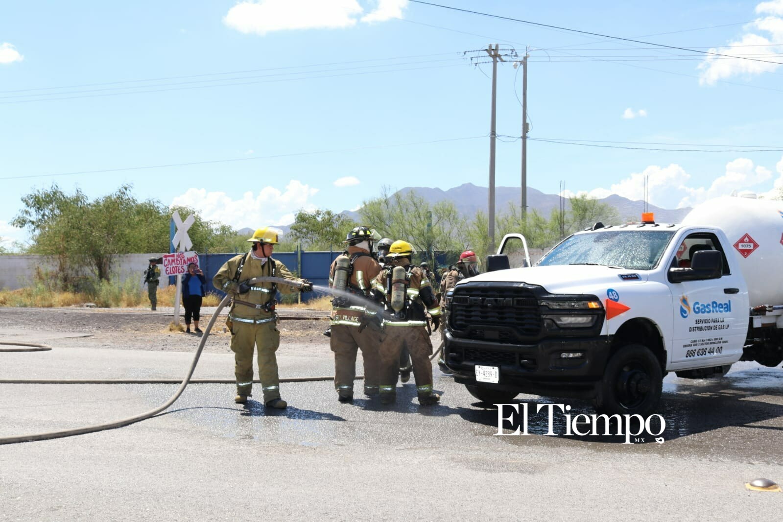 Simulacro recrea choque de pipa de gas y tráiler en Monclova