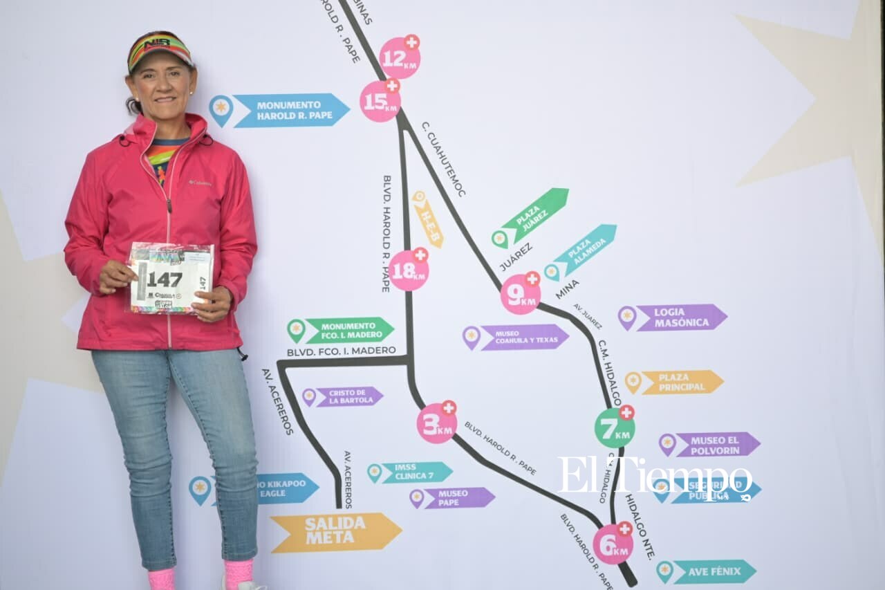 Listos para correr: Los participantes del Medio Maratón Monclova recibieron sus kits para la segunda edición de la competencia