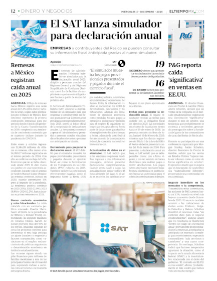 Edición impresa, hoja 12