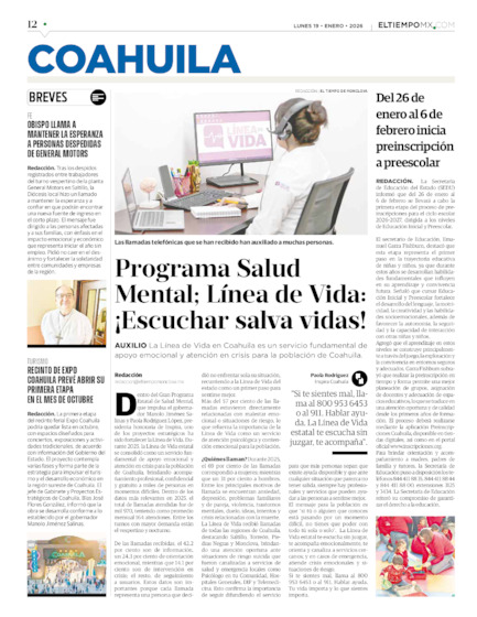 Edición impresa, hoja 12