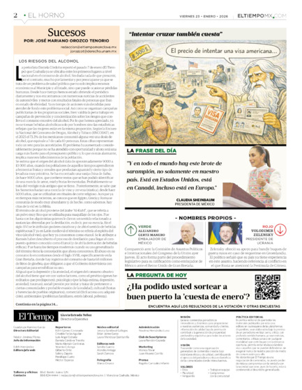 Edición impresa, hoja 2