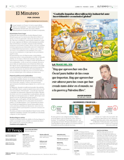 Edición impresa, hoja 2