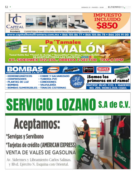 Edición impresa, hoja 12