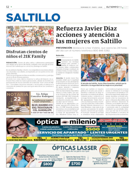 Edición impresa, hoja 12