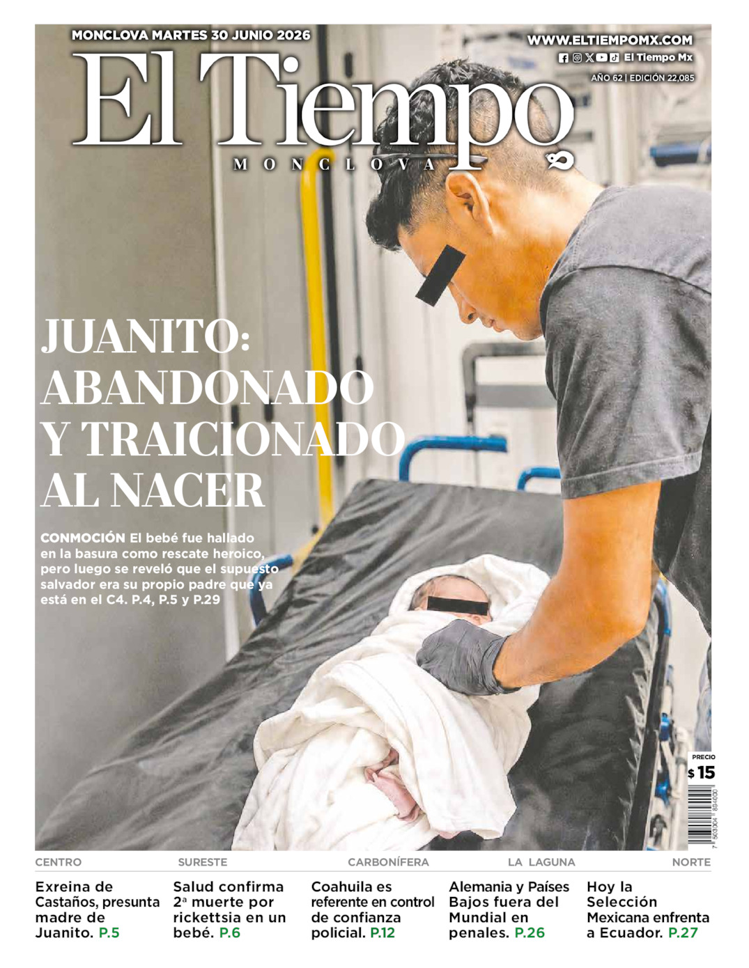Edición impresa de El Tiempo Monclova