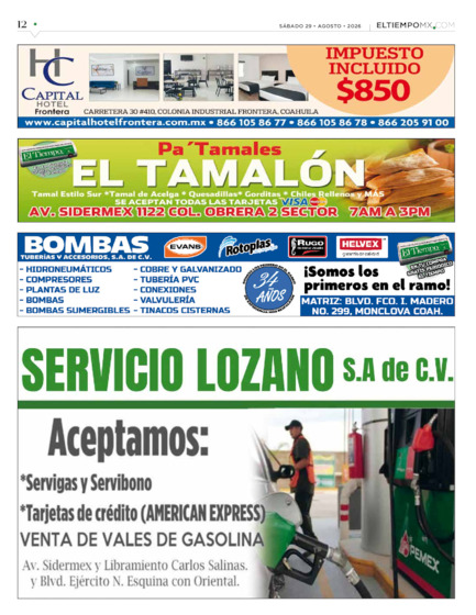 Edición impresa, hoja 12