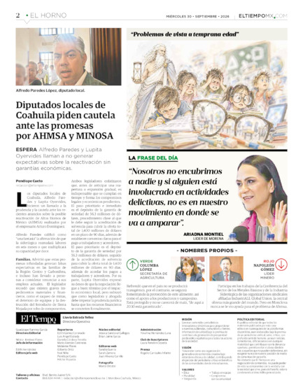 Edición impresa, hoja 2