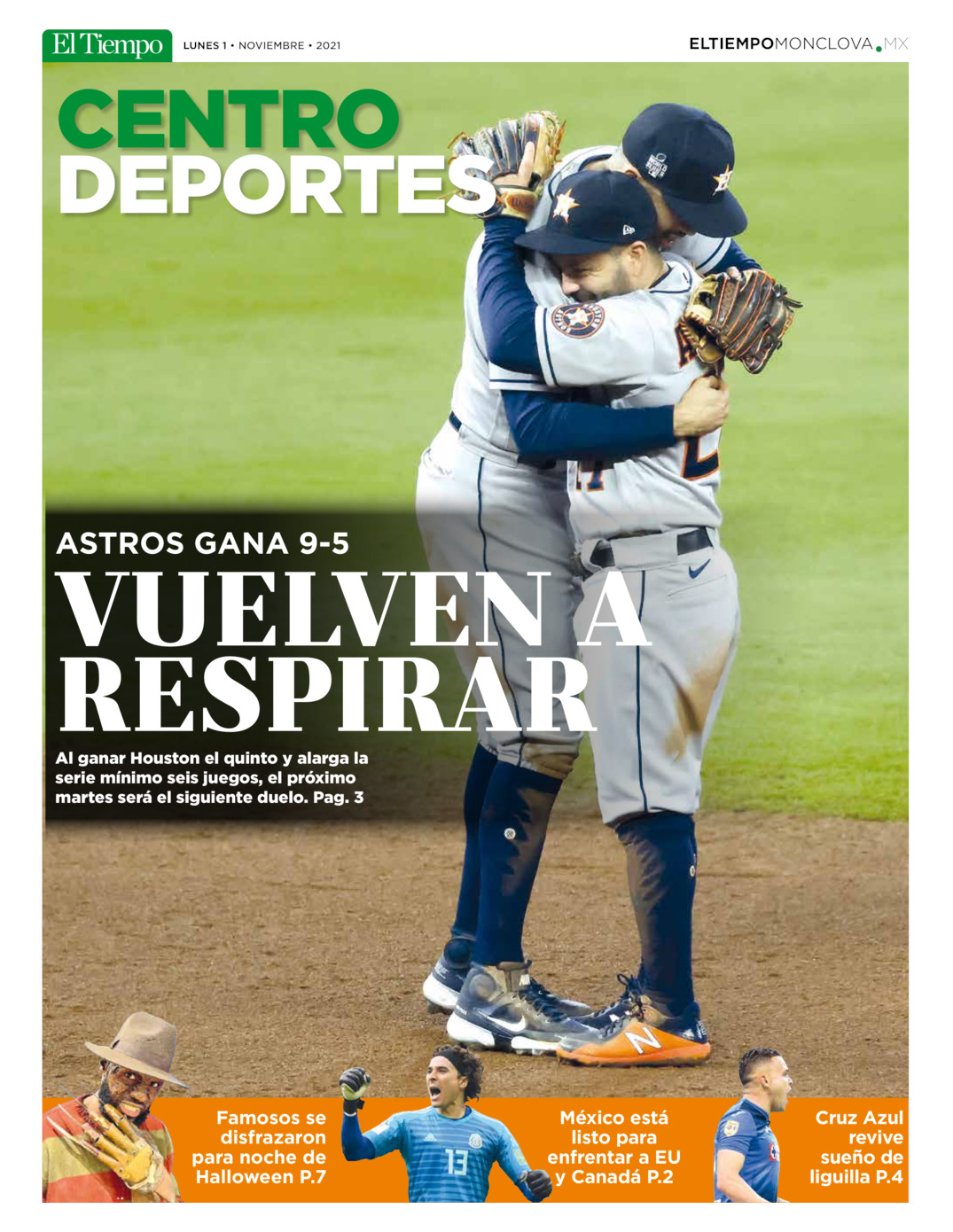 Centro Deportes No.5 del  1 de nov 2021