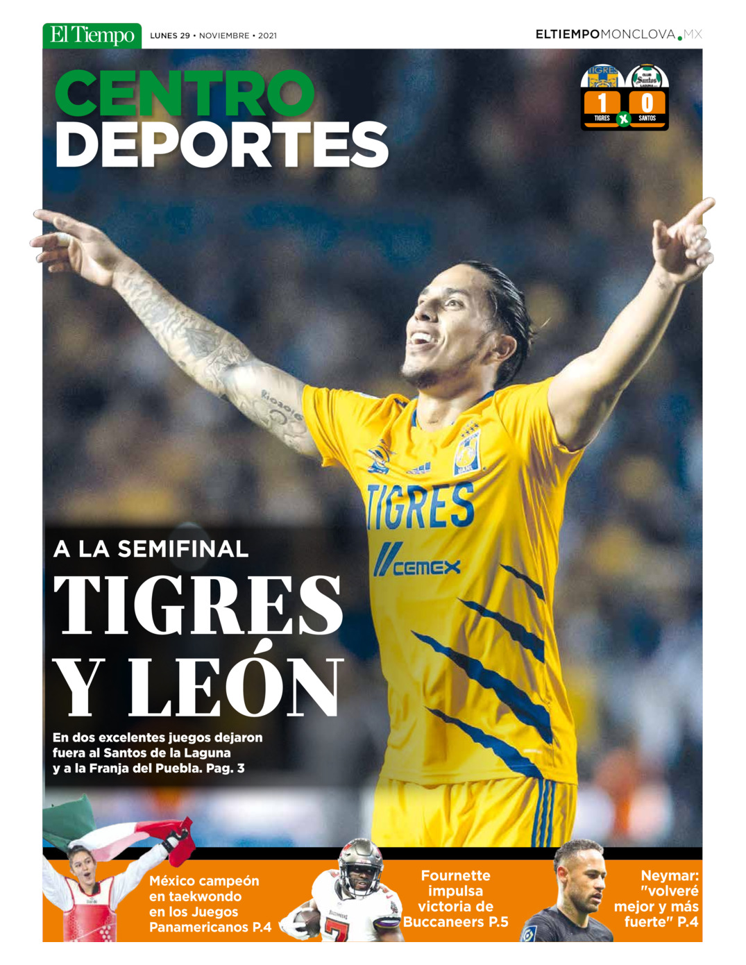 Centro Deportes 29 nov del 29 de nov 2021