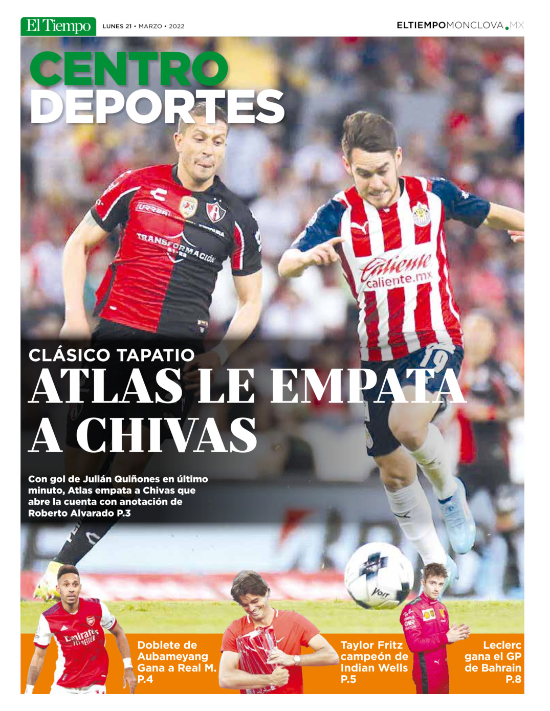 CENTRO DEPORTES 21 MARZO del 20 de mar 2022