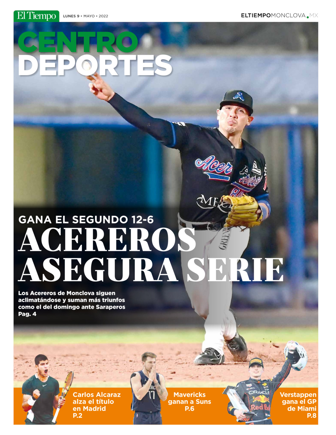 CENTRO DEPORTES 9 MAYO 2022 del  8 de may 2022