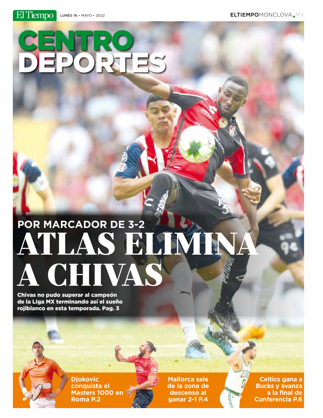 CENTRO DEPORTES 16 MAYO 2022 del 15 de may 2022