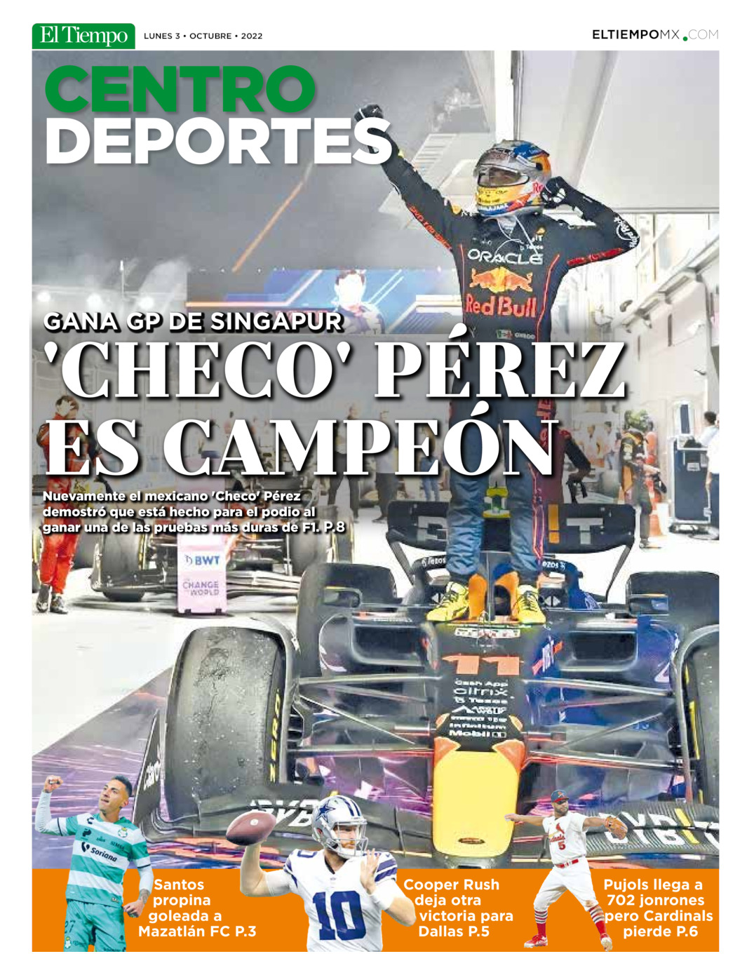 Centro deportes del  3 de oct 2022