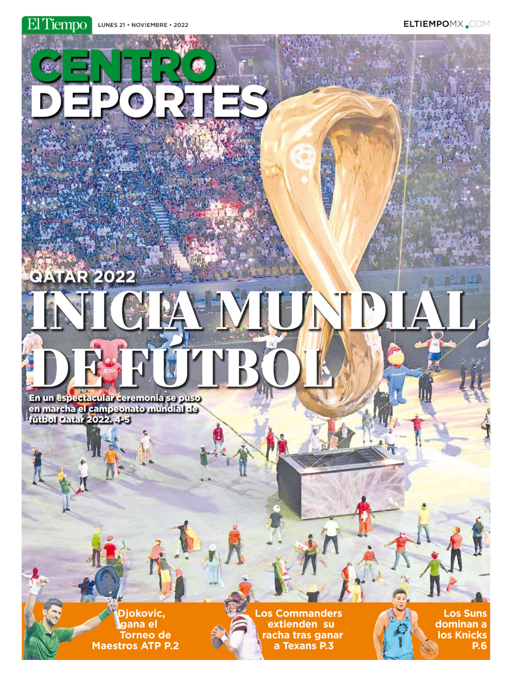 Centro deportes del 21 de nov 2022