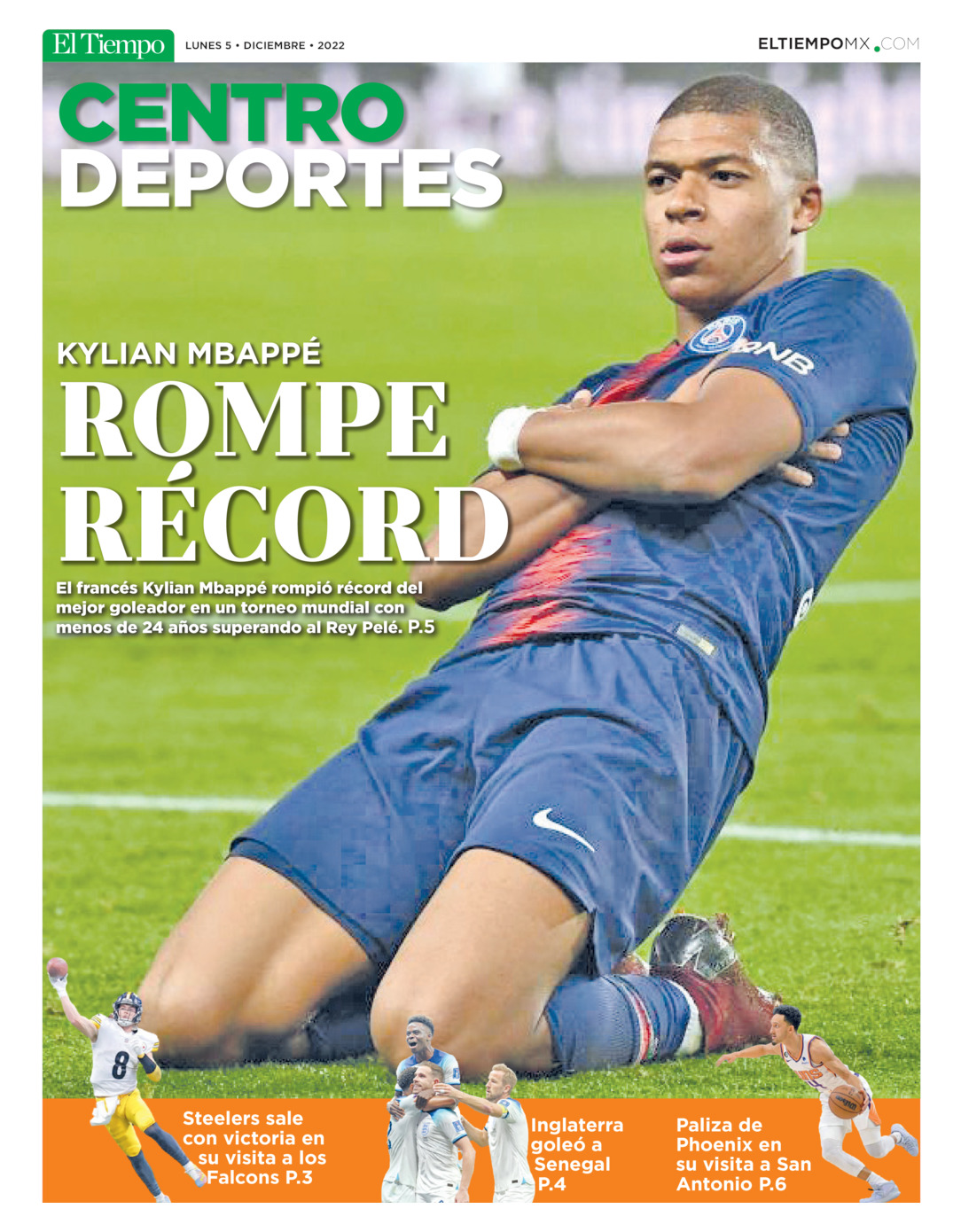 Centro deportes del  5 de dic 2022