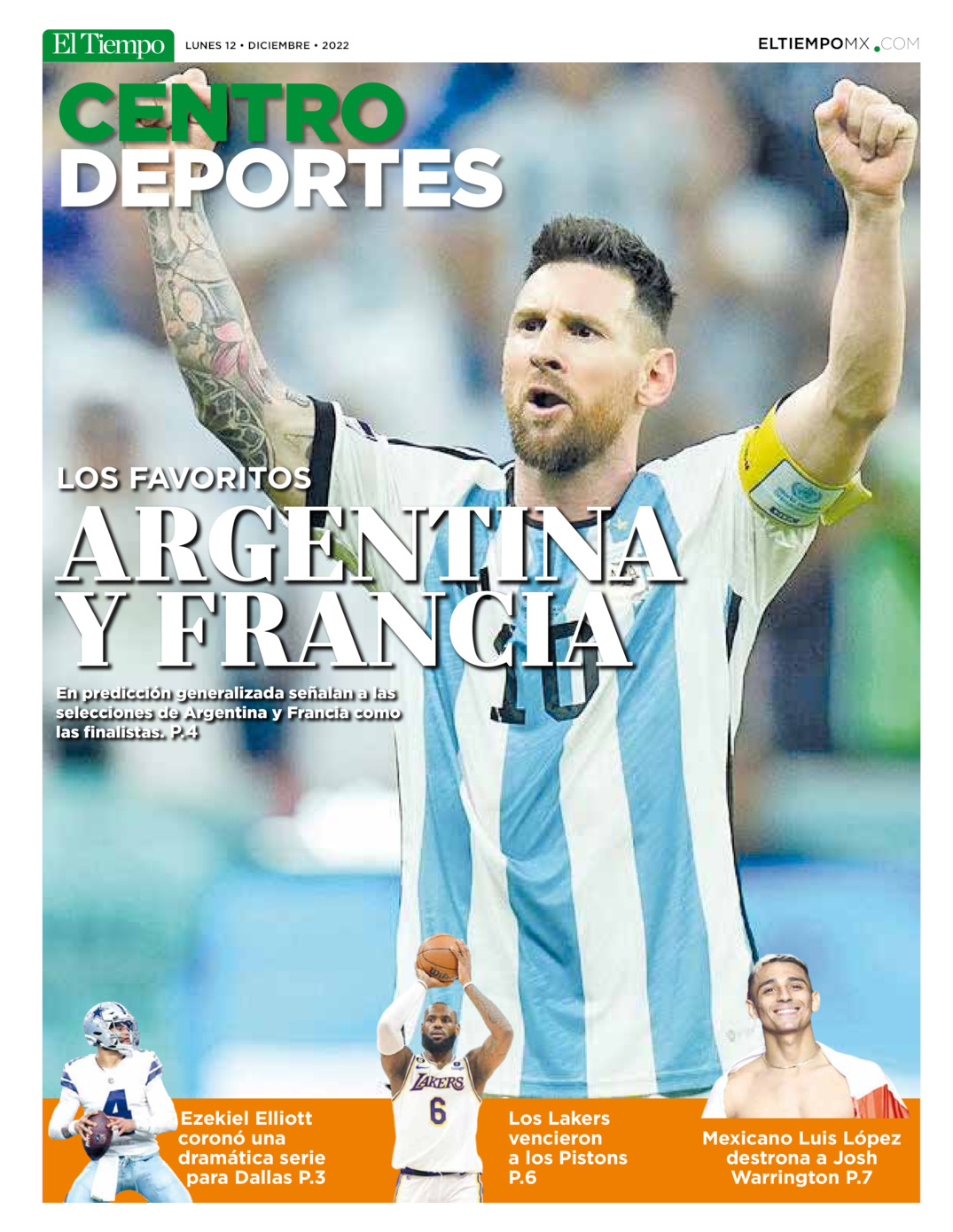 Centro deportes del 12 de dic 2022