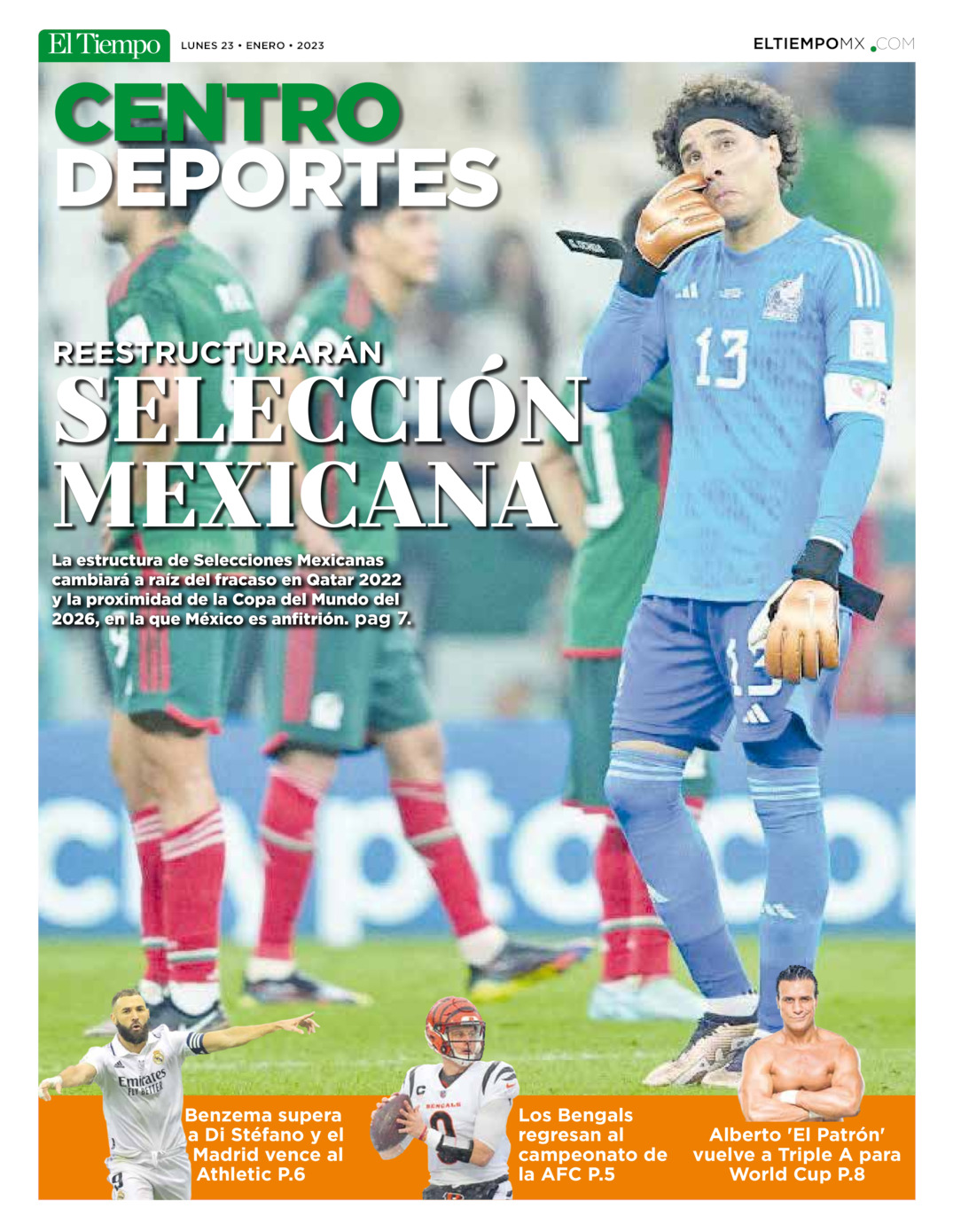 Centro deportes del 23 de ene 2023