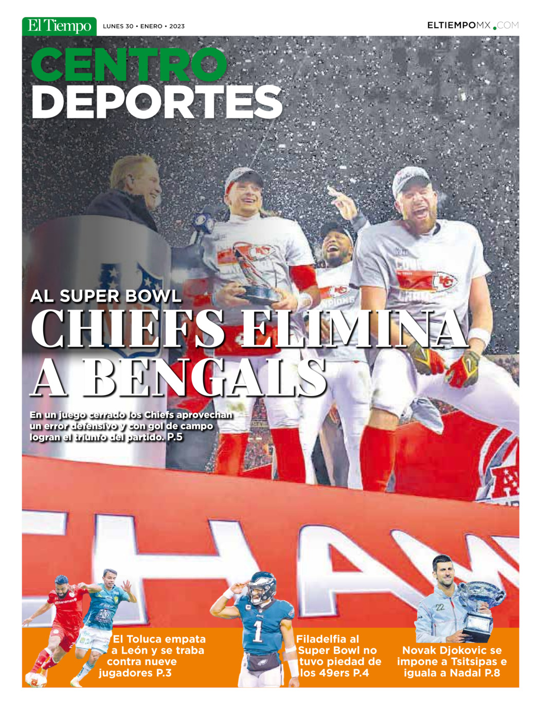 Centro deportes del 30 de ene 2023